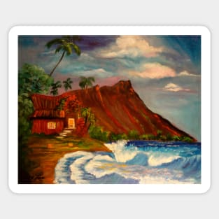 Mystic Cottage by the Sea Sticker